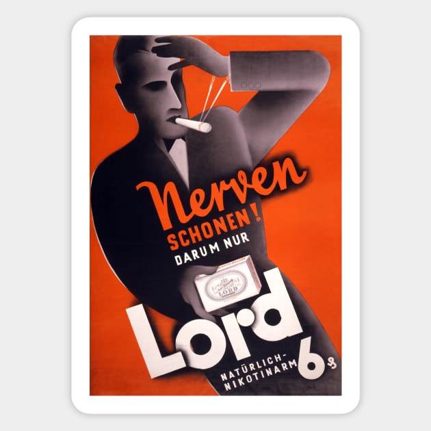 Vintage Travel Poster Germany Lord Sticker by vintagetreasure